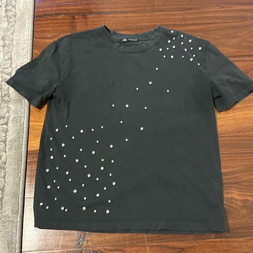 Zara Rhinstone Shirt